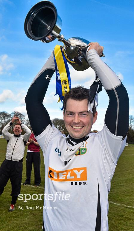 Sportsfileray's tweet photo. Emmet McCabe @GAAWarwickshire lifts cup Quote; As @DubGAAOfficial Bryan Cullen said. See you all in @CopperFaceJacks http://t.co/Ihzt5UJOgP