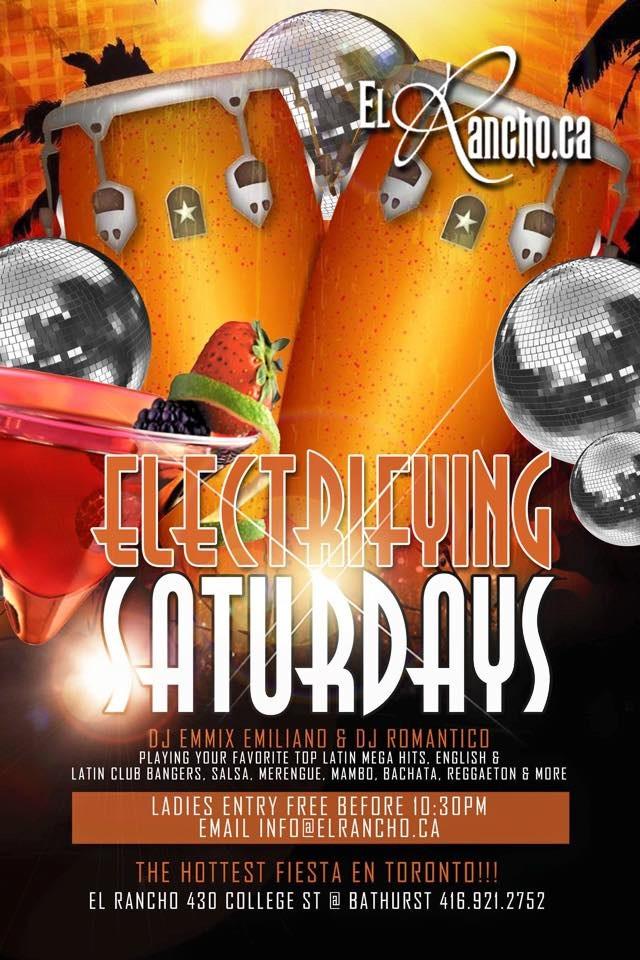 ElRanchoToronto's tweet photo. TONIGHT!!!
El Rancho Continues Electrifying Saturdays...

Salsa,Bachata,Cumbia,Merengue,Vallenato,Kizomba,Reggaeton. http://t.co/w7ft3KH01W