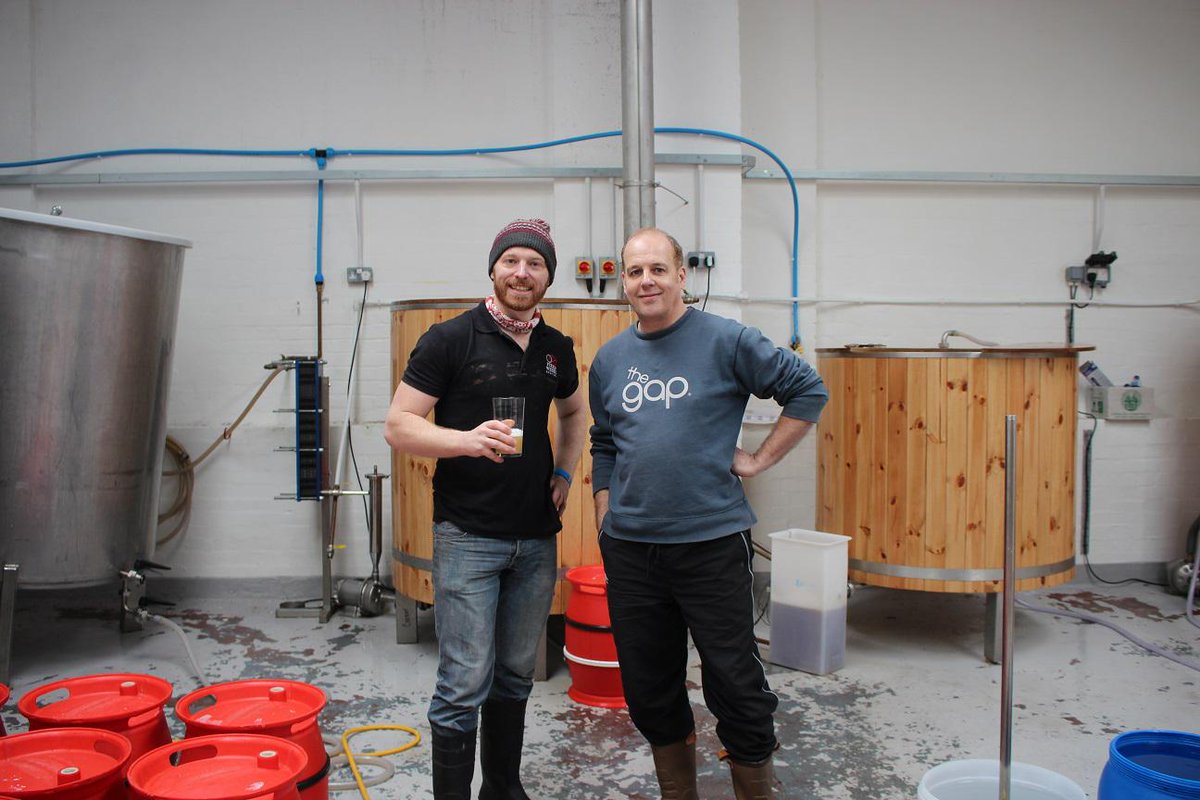 Great brewday today with @AngelAlesLtd brewing our Triple IPA 4 @birminghamcubed #localCollaboration @MercianBrewers