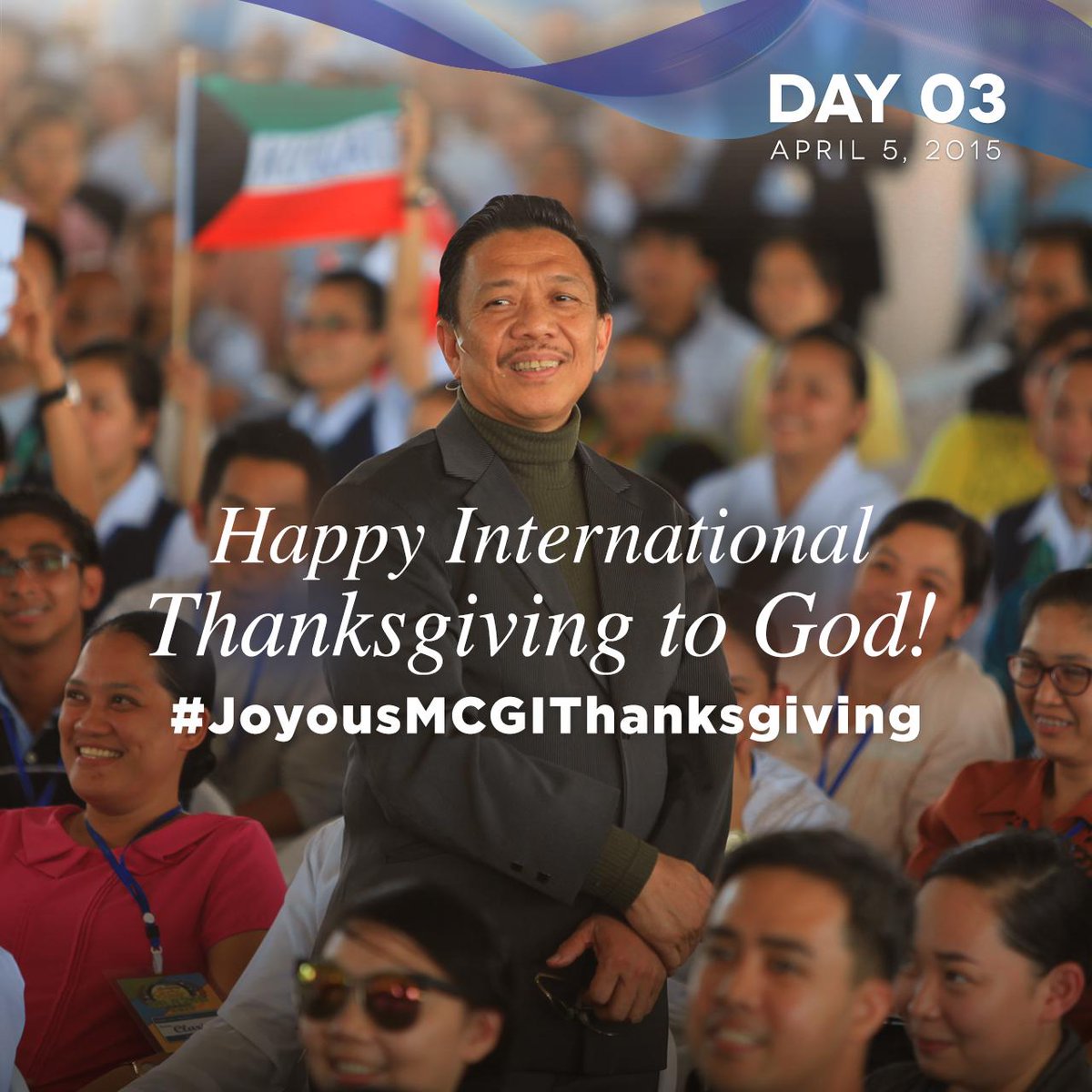 mcgidotorg's tweet photo. Day 3 - Happy International Thanksgiving to God! Tweet and greet using the hashtag: #JoyousMCGIThanksgiving http://t.co/s1DsNOJojJ