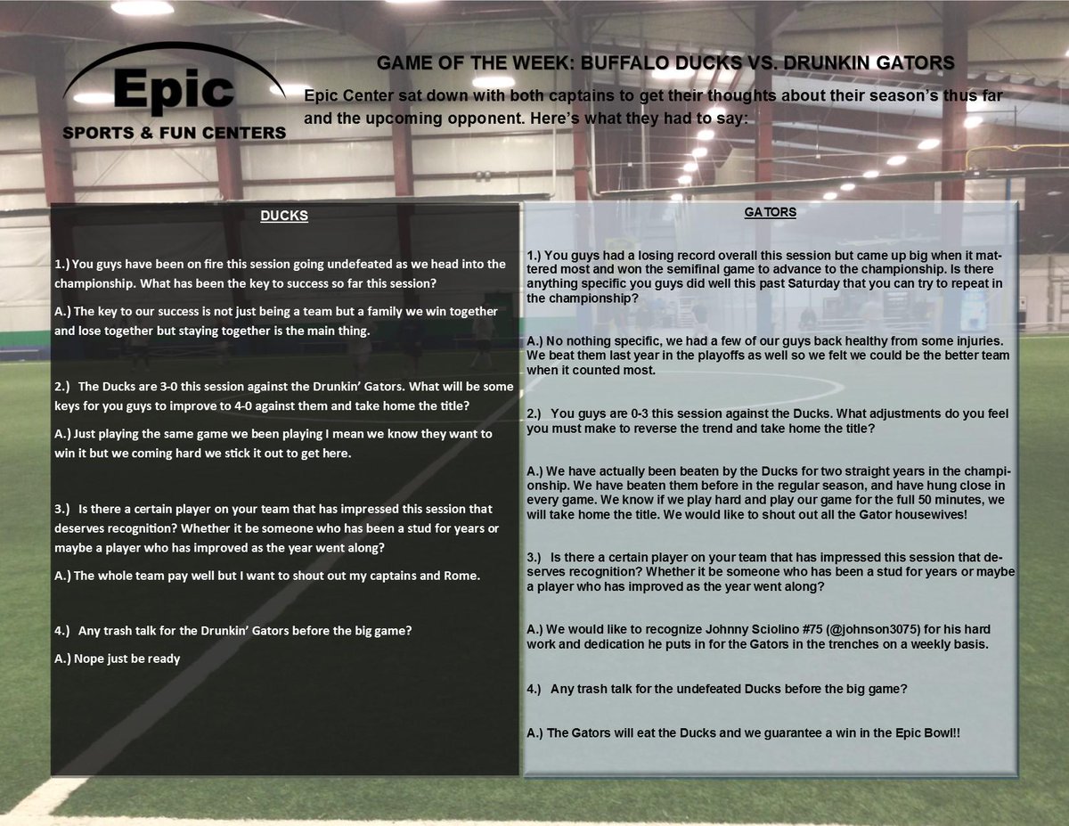 epicctr's tweet photo. Gators guarantee a victory in our latest #GameoftheWeek interview: http://t.co/PLeDDe3w4a