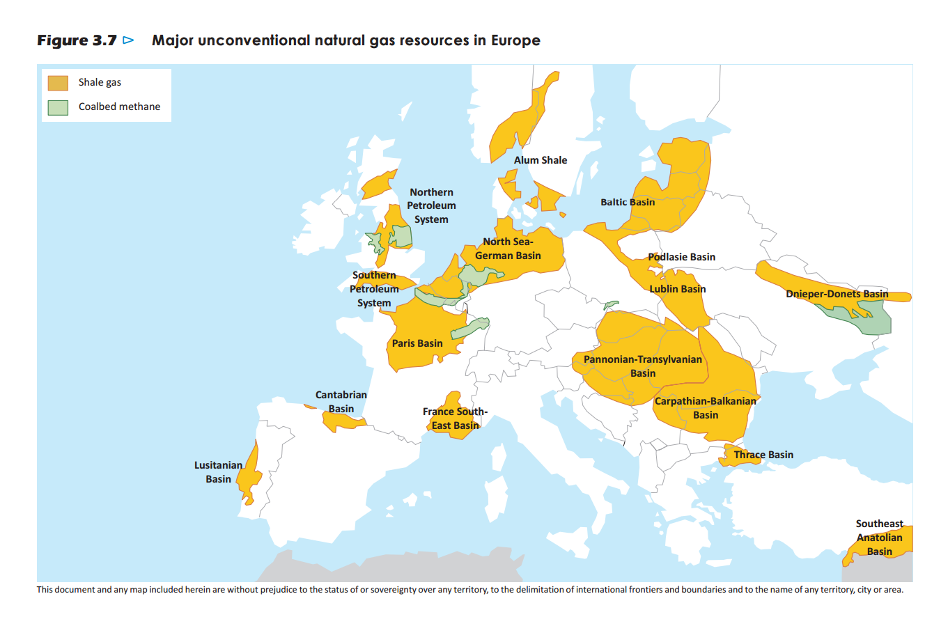 Natural Resources Of Europe Map
