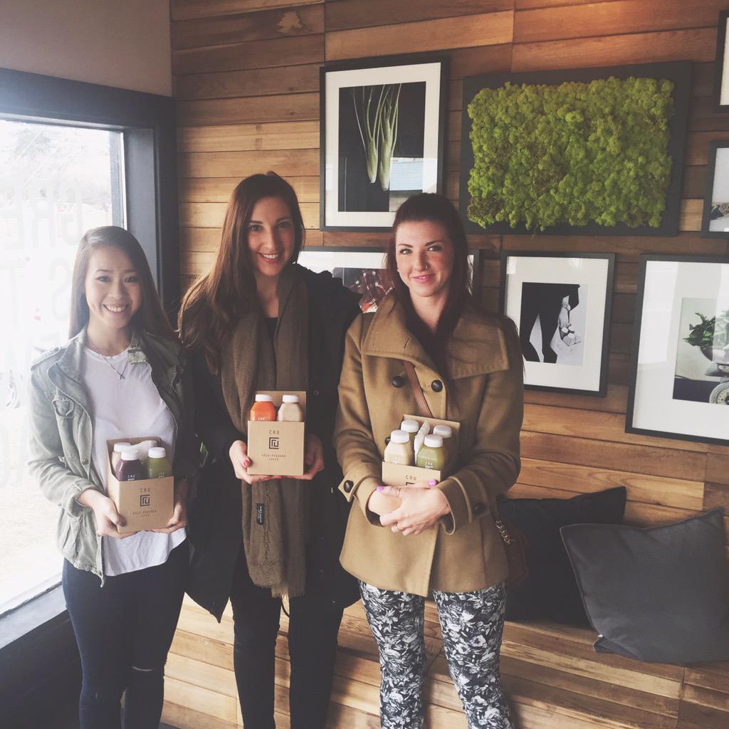 celebrating term project success over fresh cold-press <a href="/crujuice/">Garso kolonėlės</a> #YYC #realandraw