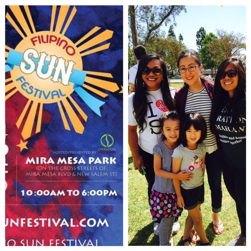 carolkimSD's tweet photo. Enjoy live music, food trucks, a beer garden ($3 all day w/$2 happy he!) &amp; tons of fun @FilipinoSunFest! #MiraMesa http://t.co/zZtuQ41zrY