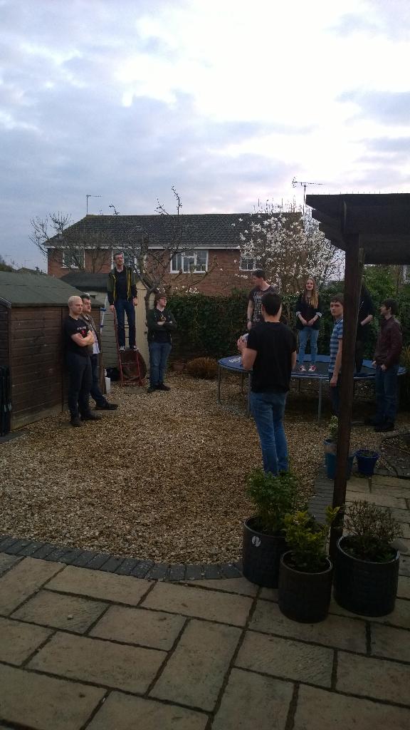 SirRyanLowe's tweet photo. @DanTGradon @ThePhilippaB @AbiJay07 @GloucesterKate @kathrynfogg @PhilJordend__ @mantequilia #EasterParty #STAGEONE! http://t.co/TE6fEUYiKr