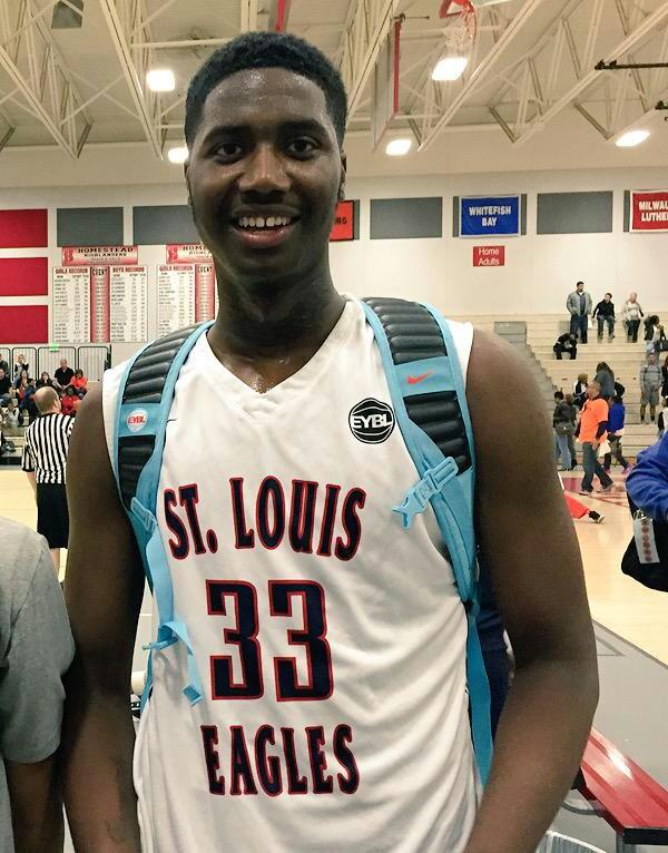 Illinois 2017 PF Jeremiah Tilmon is making   dominant 17U Debut for St.Louis Eagles @ #SND2K15 Must watch this Spring