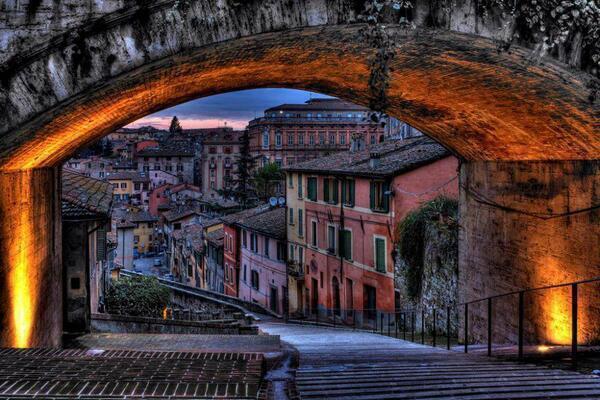 El misterioso pueblo de  Perugia, Italia