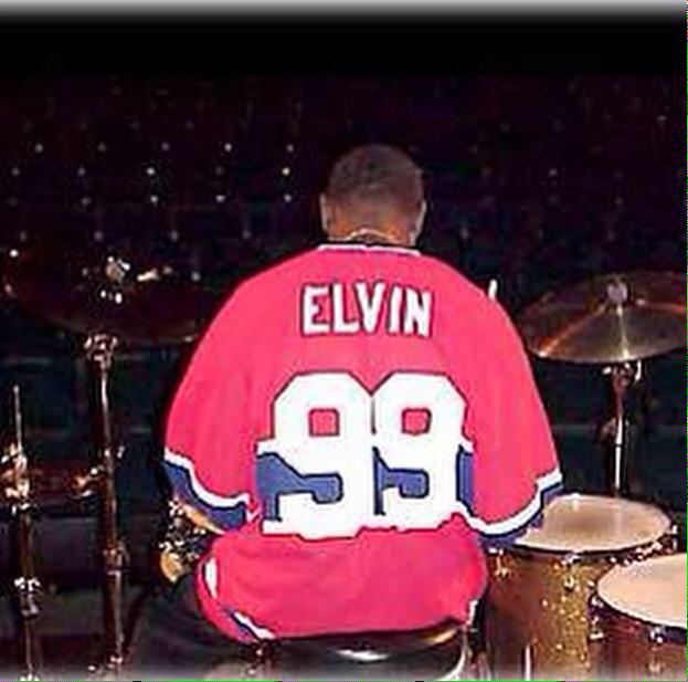 StevesDrumshop's tweet photo. #NHL playoffs are here when you see #legend #ElvinJones in a #MontrealCanadiens jersey #JazzMachine #Canada #drums http://t.co/JZT7y0tctk