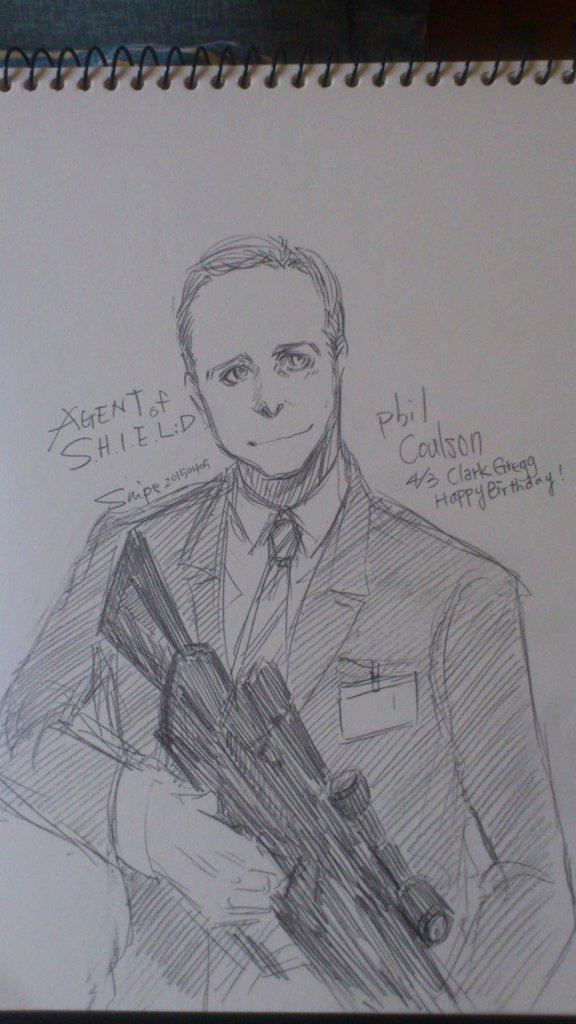 4/3 Clark Gregg Happy Birthday . / phil coulson 