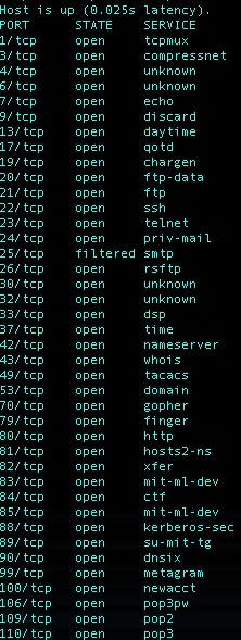 SynAckPwn's tweet photo. LOL, honeypot or poorly configured firewall? Like this all the way to tcp/65389 #ScanAllTheThings http://t.co/qonIKtoQea