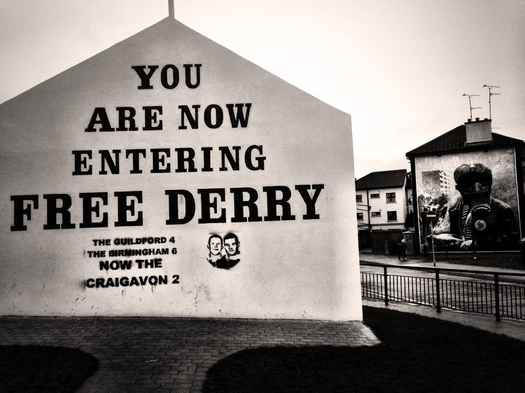 Gaelforceartist's tweet photo. "If a man has not found something worth fighting for than he is not fit to live." #MLK #Derry #Murals #freederry http://t.co/3CsagXz1kd