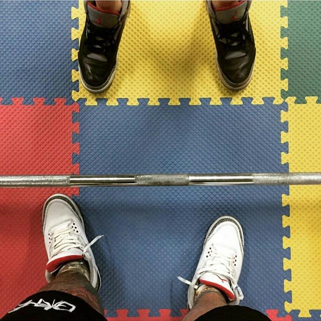 Kixify's tweet photo. The #SBologist @chumlee likes to hit the gym in the classic j's and save the SB heat for everything else. Would you… http://t.co/nzBDBtux6e