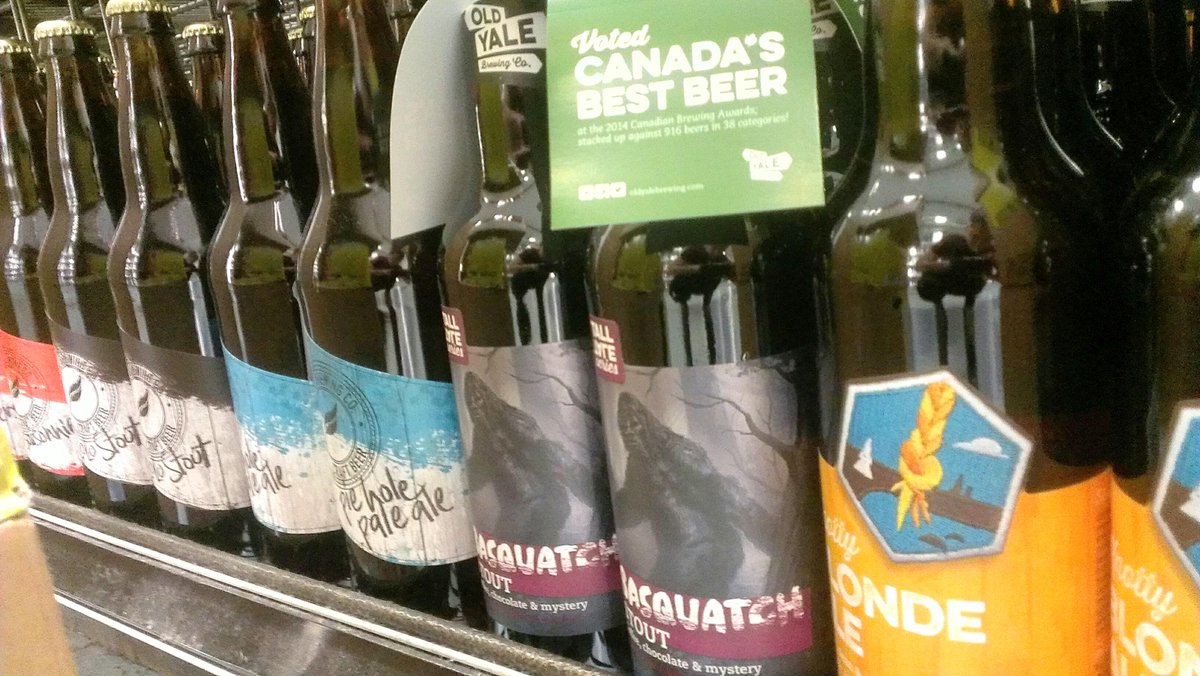 CambieLB's tweet photo. Finished a shelf of new arrivals from @oldyalebrewing and @greenleafbrew ! http://t.co/0jZc3TtuLg