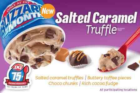 ObetzDairyQueen's tweet photo. If you're a fan of the combination of sweet and salty, you'll love our Salted Caramel Truffle Blizzard of the Month! http://t.co/amx4q7nMBo