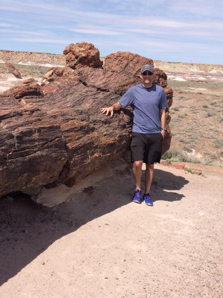 BringItCLT's tweet photo. Sportin' some serious wood today. #petrifiedforest #Arizona #SB2K15 http://t.co/8hQRADtw1w