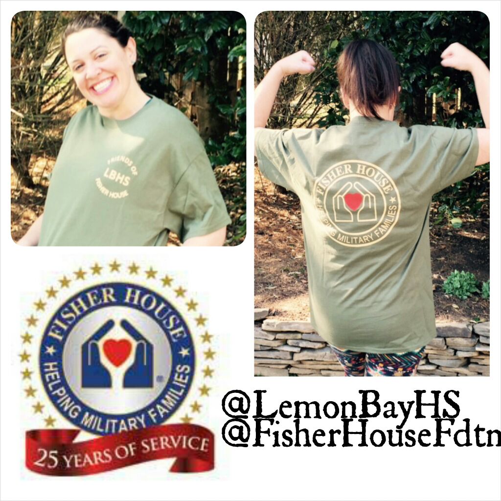 mbconsidine's tweet photo. Rocking my #FriendsOfFisherHouse tee today from @LemonBayHS You are amazing support for @FisherHouseFdtn #FisherHouse http://t.co/SxpYcxKESn