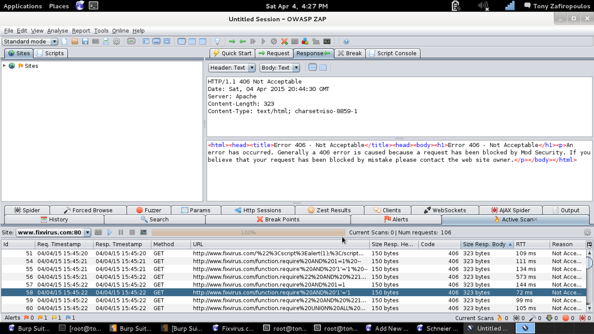 fixvirus's tweet image. Testing With Website Owasp-zap oversitesentry.com/?p=1746 #testforsecurity is paramount in #cybersecurity - #infosec