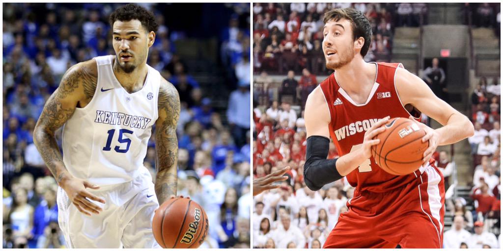 UnSportsESPN's tweet photo. Which team do you think will win this @wernerladderco #BracketChallenge matchup?
RT for Kentucky
Fav for Wisconsin http://t.co/mM2AOf81T3