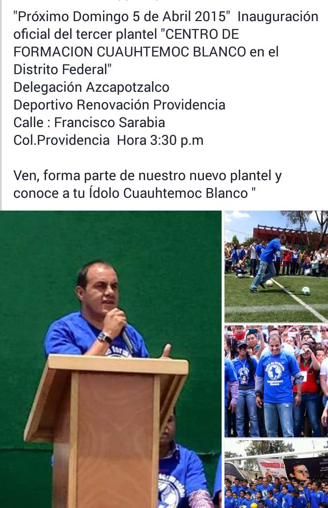 cefor_cb10's tweet photo. RT No te lo puedes perder Mañana te esperamos 3:30 p.m. Inauguración #CEFORCB Azcapotzalco Ven conoce a tu Ídolo. ! http://t.co/fIjxptPK3V