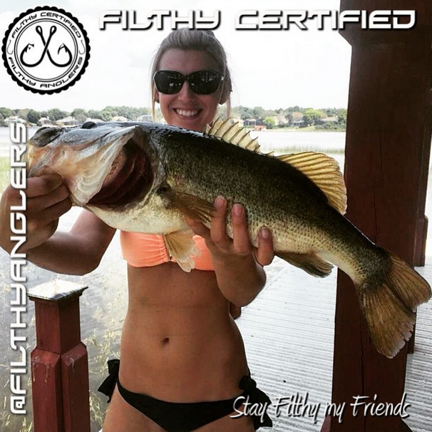 filthyanglers's tweet photo. Better late than never. #filthyfemale Friday post. Congrats you are Certified Filthy. #Florida #bass http://t.co/HqxBgg6GcJ