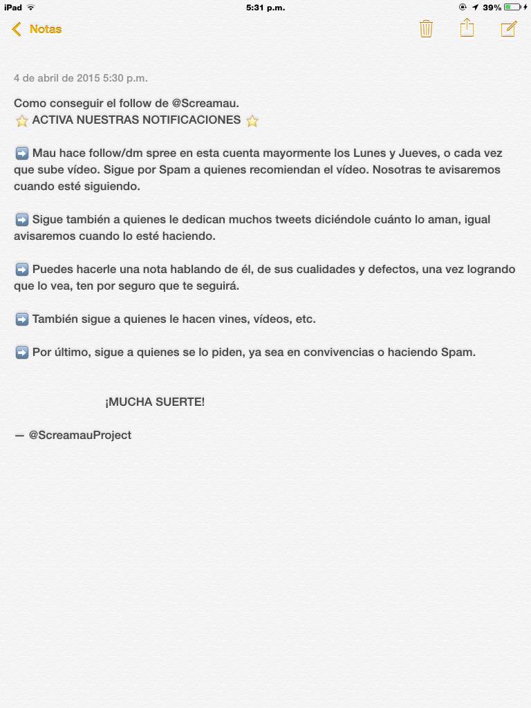 ScreamauProject's tweet image. ⭐️ ¡ACTIVEN NUESTRAS NOTIFICACIONES! ⭐️
Nosotras les diremos qué hacer. 😋

— Staff de SP.