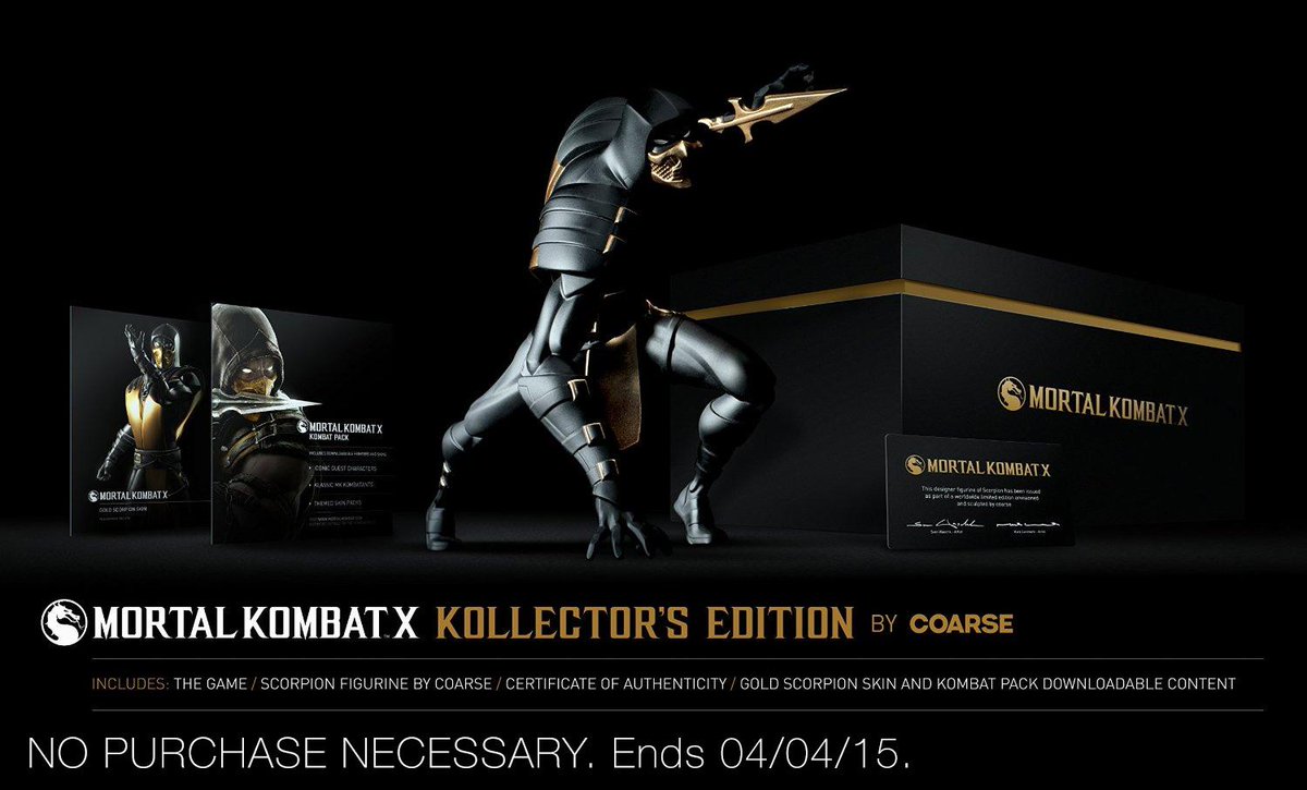 AMZNVideoGames's tweet photo. Follow &amp; RT for a chance to win 1 of 2 MKX Coarse Editions. #MKXonTwitch #AmazonSweeps http://t.co/foad29wurW http://t.co/OenSLWDP6P