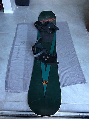Vintage burton air 6.1 #snowboard with bindings #barleygreen