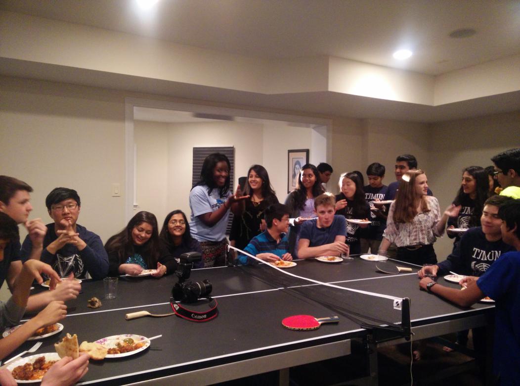 TJModelUN's tweet photo. We had more drafts for the text of this tweet than our chairs did for background guides! 6 days! #LastSupper #TECHMUN http://t.co/rx5FeH8yHn