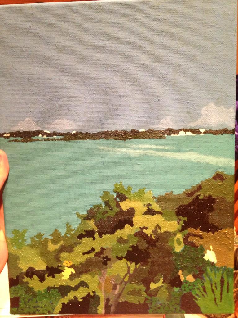 Yes it's supposed to be blotchy before anyone asks it's for my art class😂