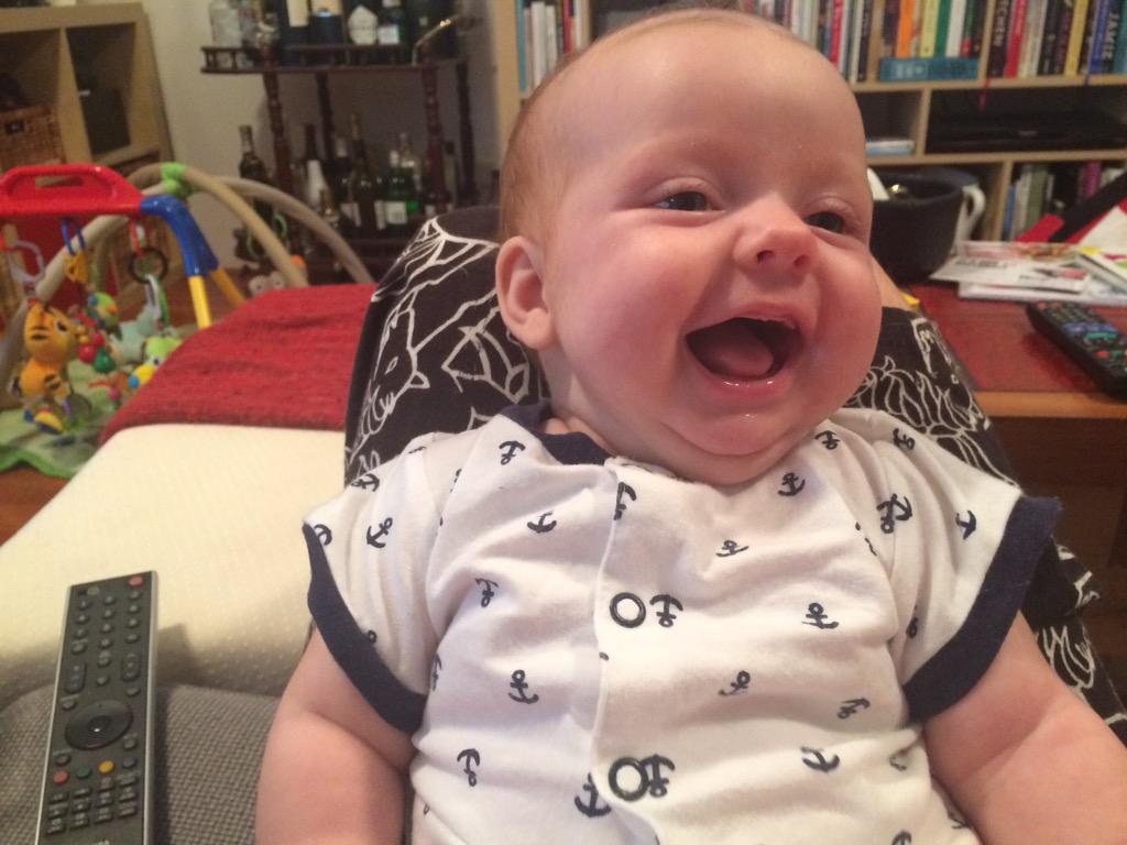 Myraspice's tweet photo. This little @Fremantle_FC Dockers fan can't contain her excitement about today's game #AFLFreoPower http://t.co/58kEmHk3Ua