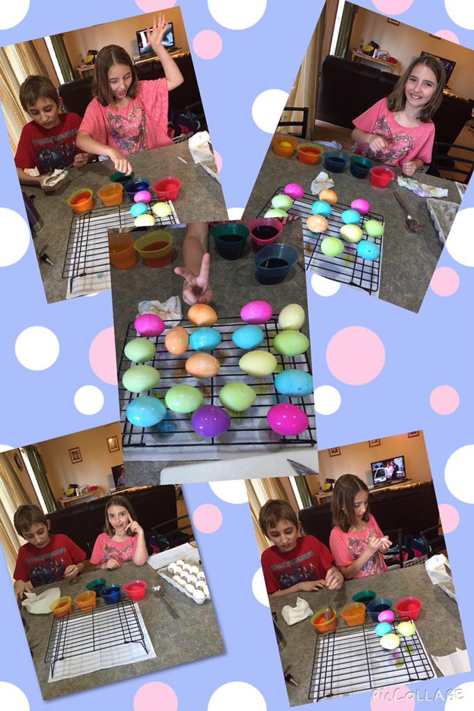 Coloring Easter Eggs