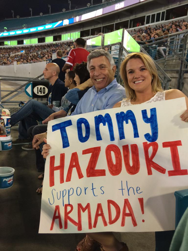 CMTommyHazouri's tweet photo. Congratulations to the @JaxArmadaFC for breaking the @naslofficial attendance record! #ArmadaFC #SetTheRecordJax http://t.co/ZFWjKvJOXN