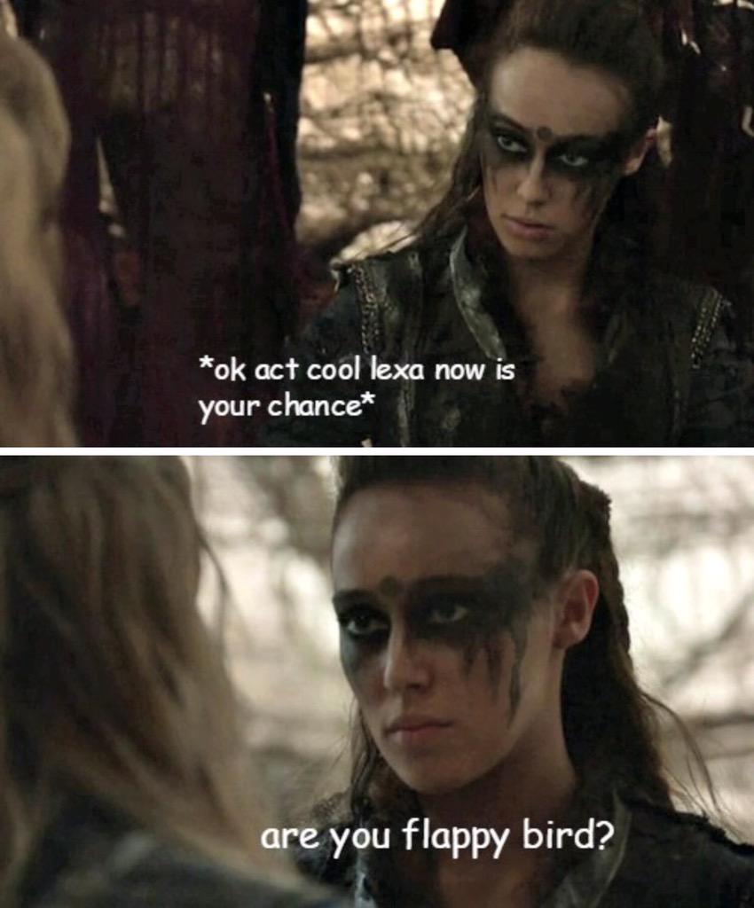 Debnam_Carey32's tweet image. Actually probably one of the best things I've ever seen😂Ever.  #Clexa #The100