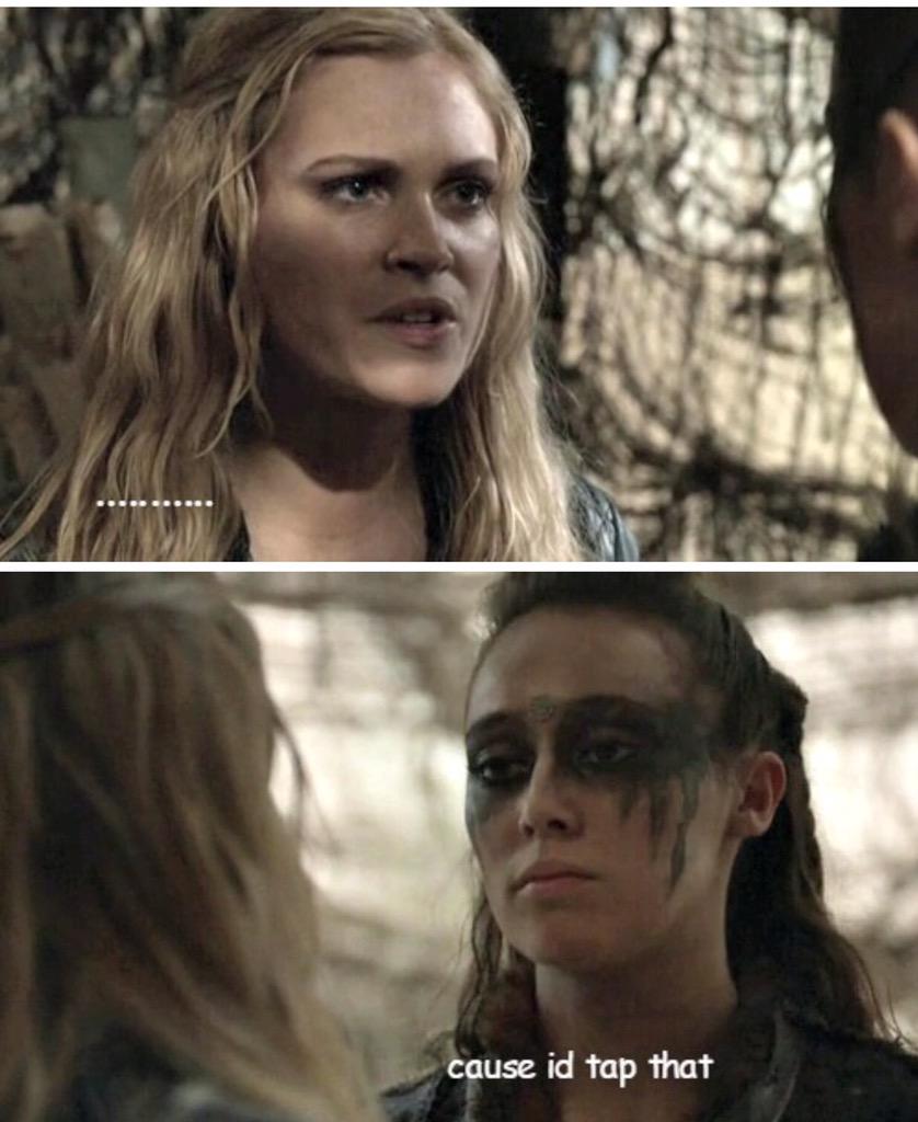 Debnam_Carey32's tweet image. Actually probably one of the best things I've ever seen😂Ever.  #Clexa #The100