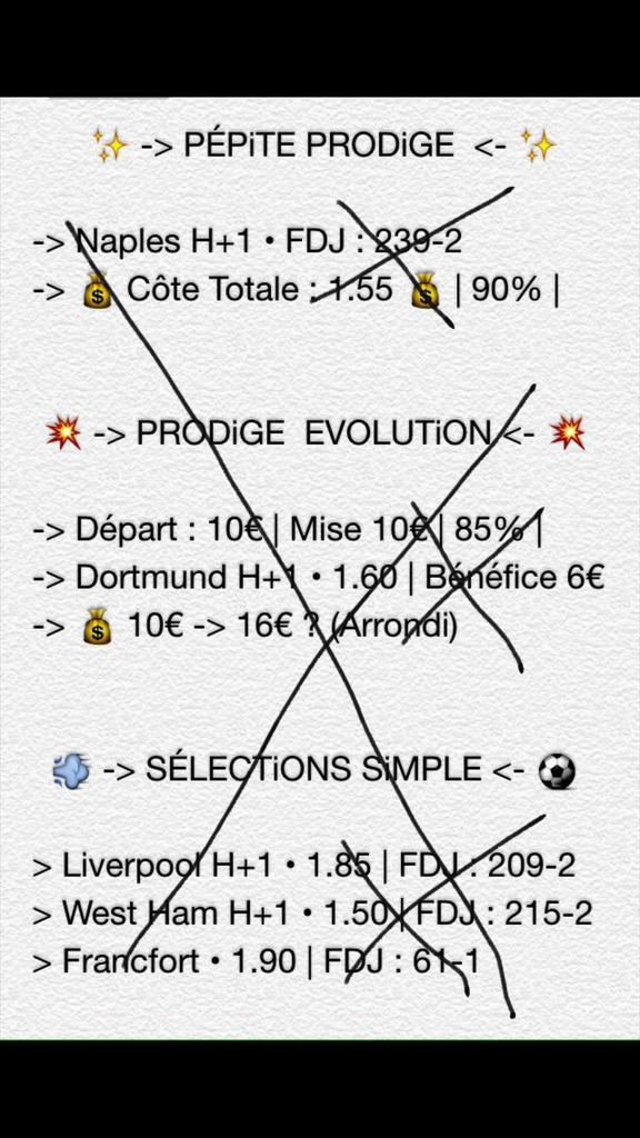 PronosCoco's tweet image. Bilan vip prodige betting samedi 4 avril #TeamParieur #ParionsSport  #FDJ