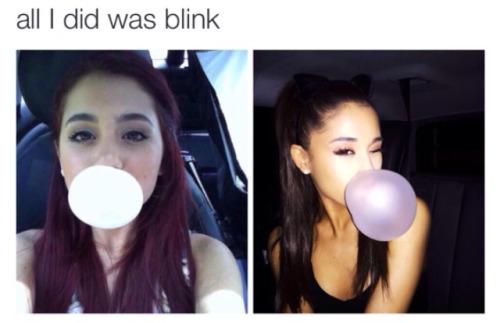 ithoughtgrande's tweet photo. "all i did was blink" ๐ #ArianaGrande @ArianaGrande #YourSoFancy @radiodisney http://t.co/TIzZs4Mv7E