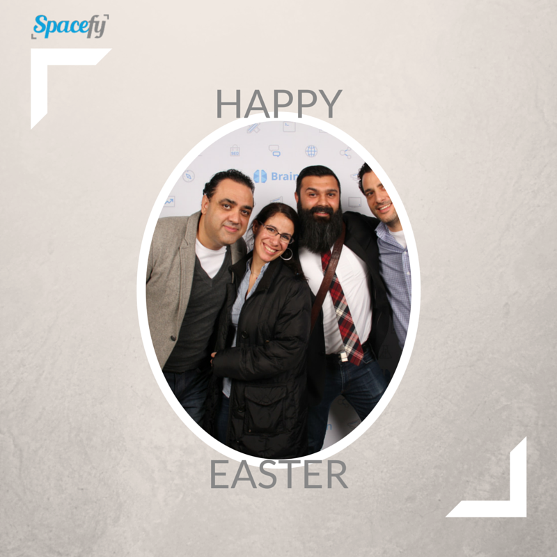 spacefy's tweet photo. Happy Easter. Thanks @BrainStation for the photo @TechCrunch #techcrunchto event. Works for this occasion! http://t.co/jIGYHnZMXC