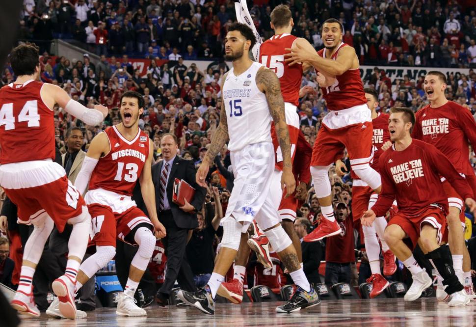 NYDNSports's tweet image. WISCY ROCKS! Badgers end Kentucky's undefeated season with 71-64 win - nydn.us/1xPOQSs