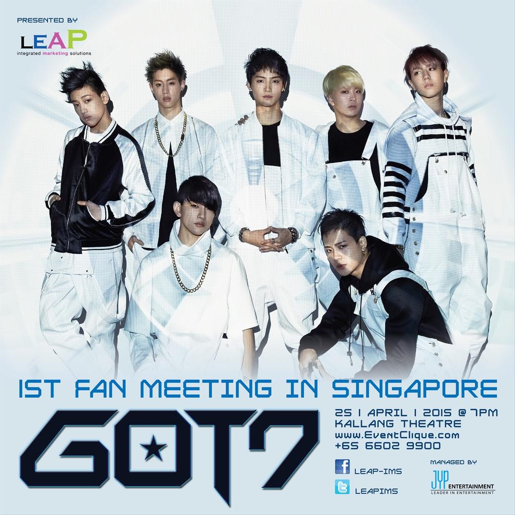 kourier_co's tweet photo. [#GOT7inSG] GOT7's coming to SG on 25 April - get your tickets today to be part of the lucky draw (w extra benefits)! http://t.co/x66DbaL5XI