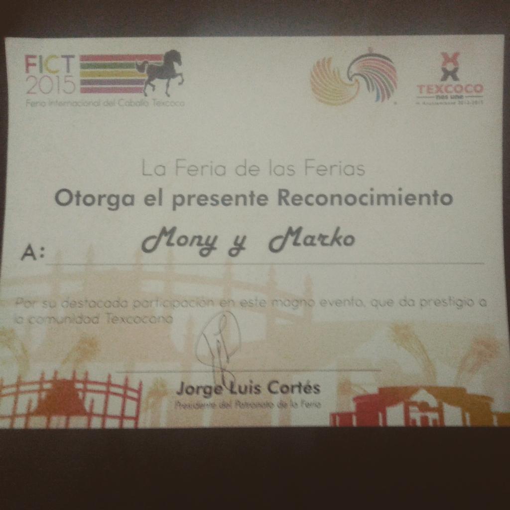 Mony_Marko's tweet photo. Pues ya vamos llegando a casa!
Muchas gracias a la @FeriaIntcaballo !
#texcoco #fict2015 #monymarko #live #talento http://t.co/exLlUNojrP