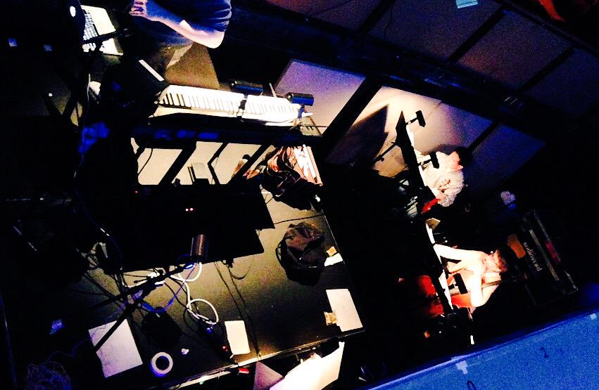 ThirdCoastCreat's tweet image. LMNOP: A New Muzical in tech rehearsal and getting ready to begin preview performances at TUTS Underground!