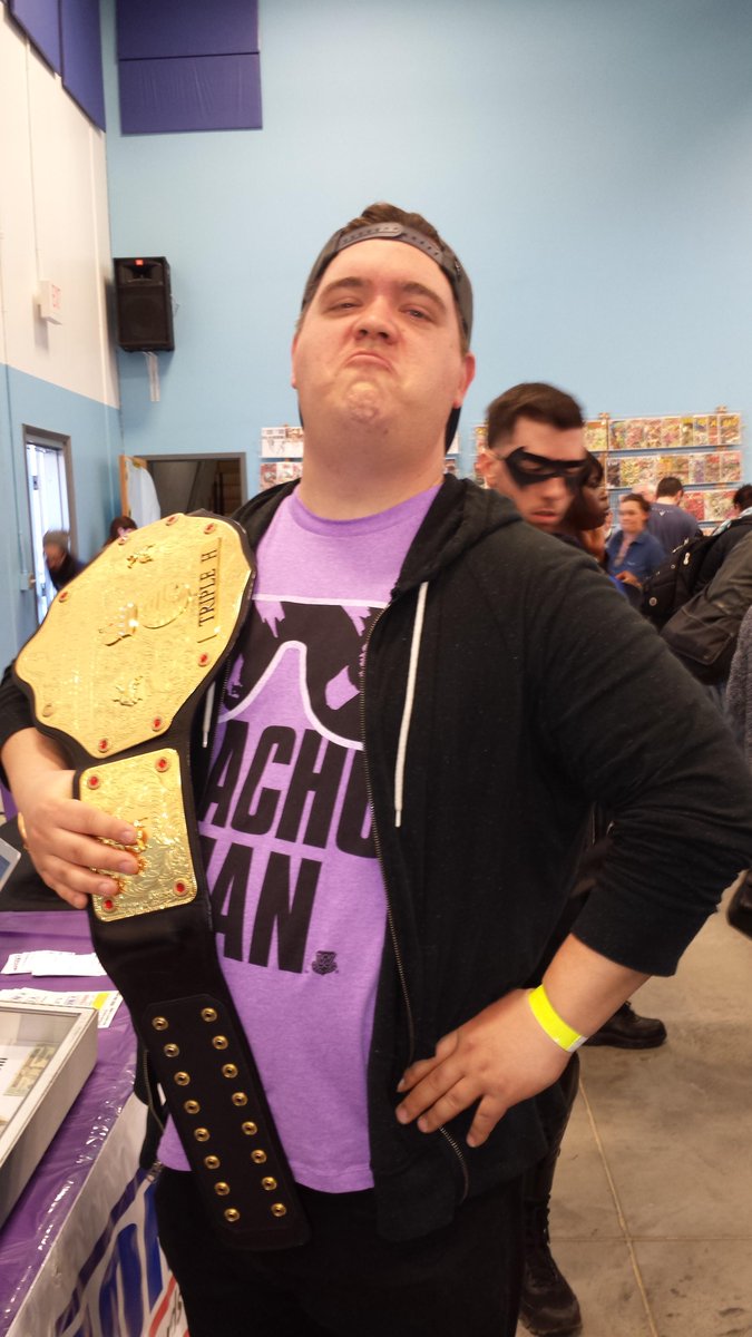 StallSpeedMusic's tweet photo. @TripleH I have your belt. Come get it. EXTREME RULES! #NXTRocks #TheChampIsHere #MachoMadness #SouthJerseyGeekFest http://t.co/3wYGVFGi8r