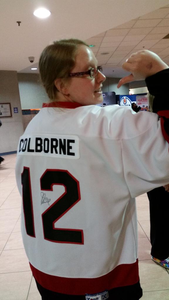 prairielover's tweet image. Representing @camrosekodiaks at Oilers game tonight. #joecolborne #8now #3rdstar #1stgoal #raymondwithassist