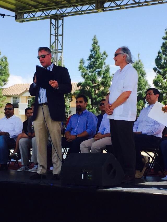 Our CEO Joel San Juan with Congressman <a href="/ScottPetersSD/">Scott Peters</a>