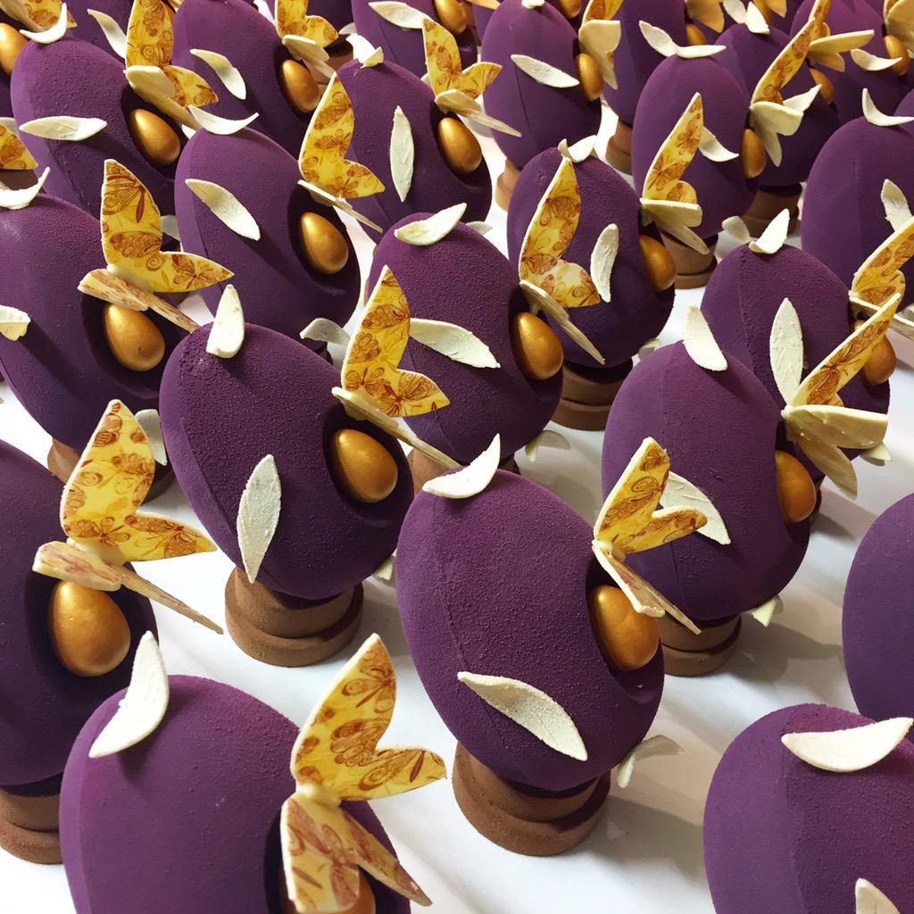 An impressive army of homemade #chocolateeggs ready to make their way to our guests this morning. Happy Easter!