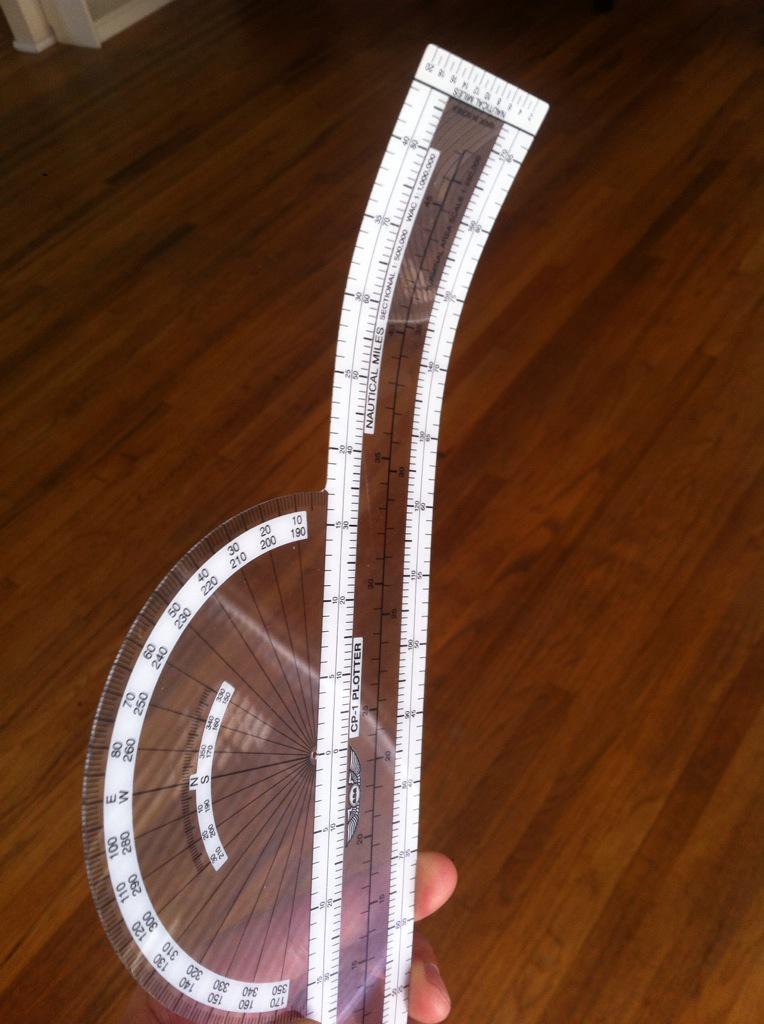 thisisnotmax's tweet photo. @ASA2FLY CP-1 plotter &amp; E6-B computer magic trick: behold as they transform in a flight bag overnight! #brandnew http://t.co/K3YCMIRwT0