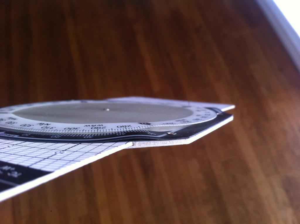 thisisnotmax's tweet photo. @ASA2FLY CP-1 plotter &amp; E6-B computer magic trick: behold as they transform in a flight bag overnight! #brandnew http://t.co/K3YCMIRwT0