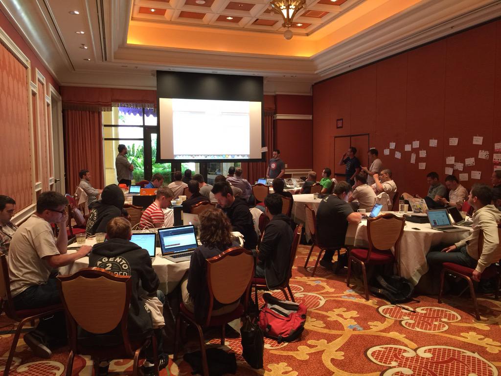 Blue_Bovine: #ImagineCommerce watching the hackathon presentations; awesome community work! http://t.co/3KVk4J5Yax