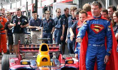 Pitstop_Tweets's tweet image. @therealdcf1 Just reminding you of your Red Bull Superman days.. ❤️#F1commentary.