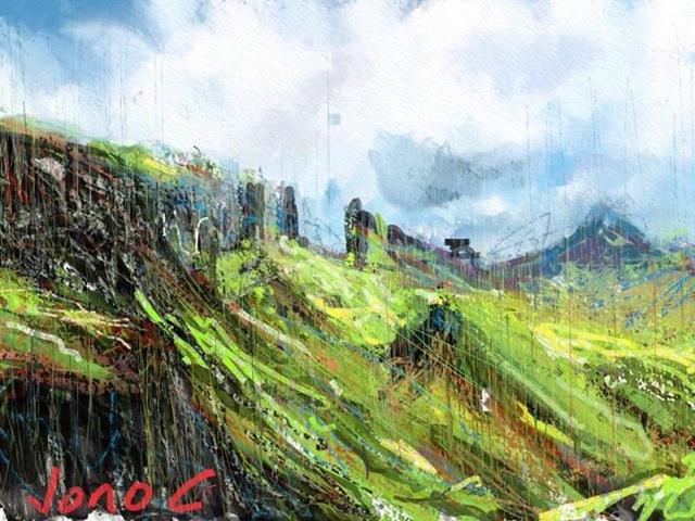 jakebenwright__'s tweet photo. Mixed Media Piece by Jono Cappuccino! Check out more of his work here - http://t.co/c9JABS8jJl #art #ipad #acrylic http://t.co/leLbDRvWBT